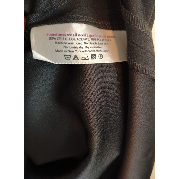 MM LaFleur Dress Womens 8 Black Tory Faux Wrap Career Professional Classic Dress - Picture 11 of 11